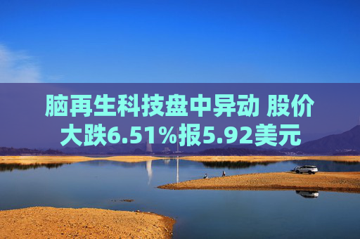 脑再生科技盘中异动 股价大跌6.51%报5.92美元