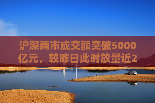 沪深两市成交额突破5000亿元，较昨日此时放量近2300亿元