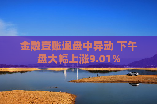 金融壹账通盘中异动 下午盘大幅上涨9.01%