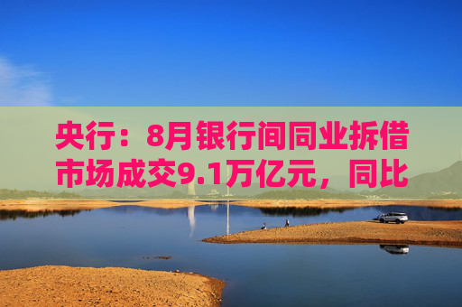 央行：8月银行间同业拆借市场成交9.1万亿元，同比减少30.4%  第1张