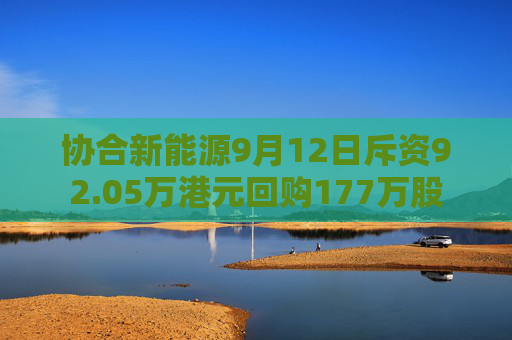 协合新能源9月12日斥资92.05万港元回购177万股