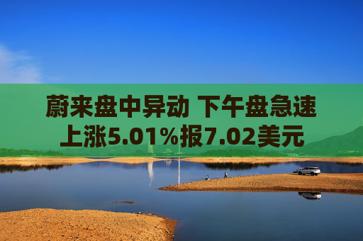 蔚来盘中异动 下午盘急速上涨5.01%报7.02美元