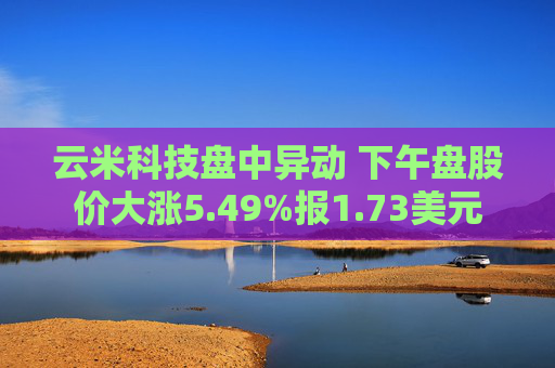 云米科技盘中异动 下午盘股价大涨5.49%报1.73美元  第1张