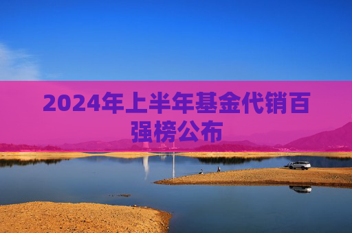 2024年上半年基金代销百强榜公布  第1张