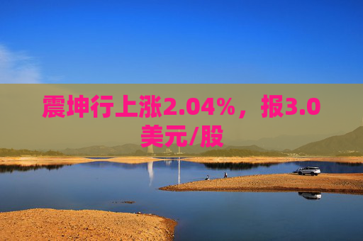 震坤行上涨2.04%，报3.0美元/股