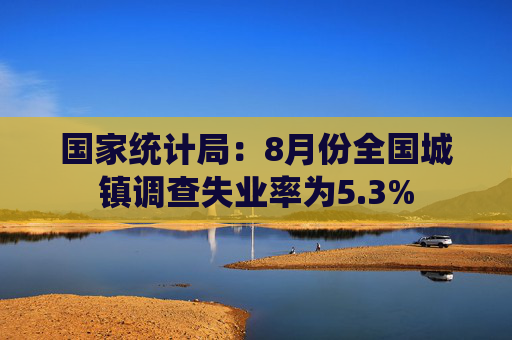 国家统计局：8月份全国城镇调查失业率为5.3%  第1张