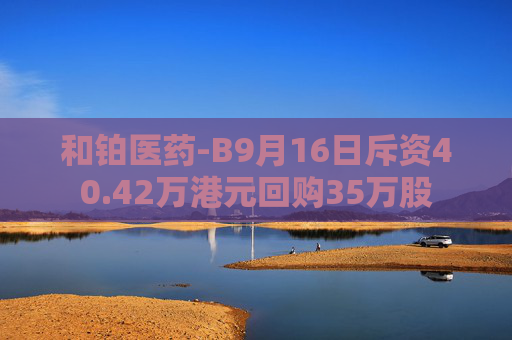 和铂医药-B9月16日斥资40.42万港元回购35万股