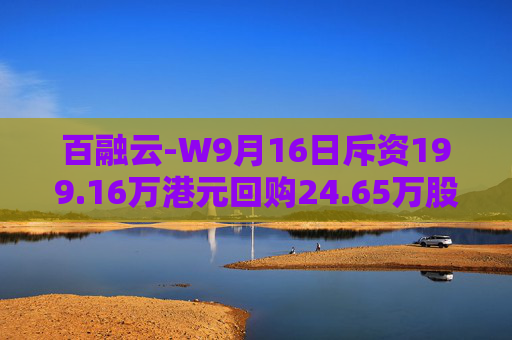 百融云-W9月16日斥资199.16万港元回购24.65万股  第1张