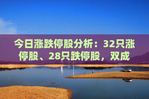 今日涨跌停股分析：32只涨停股、28只跌停股，双成药业4连板，天茂集团、海南海药等跌停  第1张