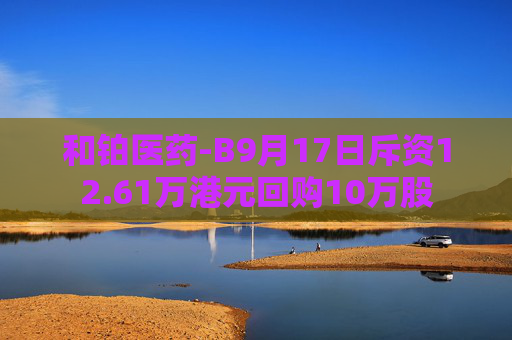 和铂医药-B9月17日斥资12.61万港元回购10万股  第1张