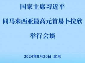 习近平同马来西亚最高元首易卜拉欣会谈