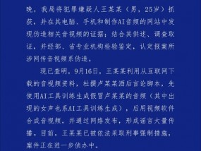 合肥警方通报三只羊卢某某录音事件：一男子伪造音视频被采取刑事强制措施