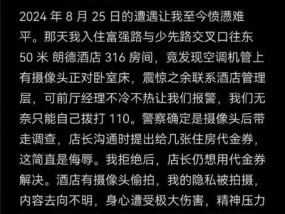 当事人回应入住酒店发现摄像头差评后反遭起诉：等待调查结果